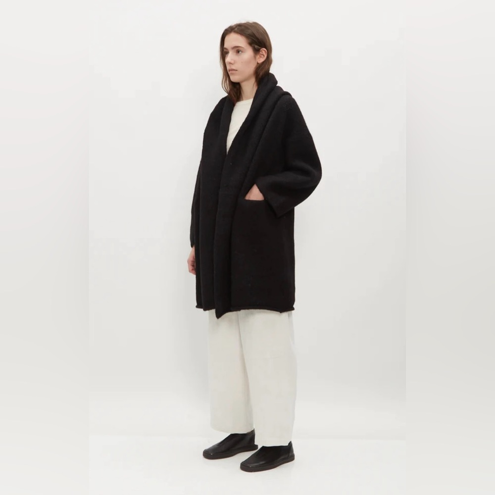 Rare!! NWT Lauren Manoogian Capote Coat - Soft Black - One Size